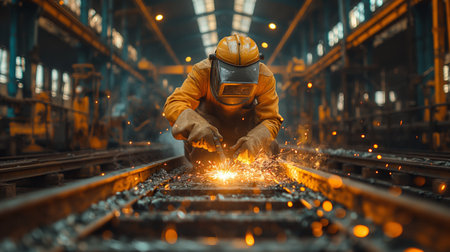 welder at work.の素材