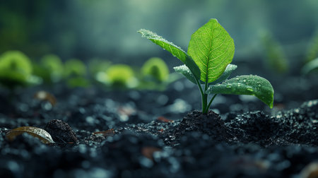 young green plant.の素材