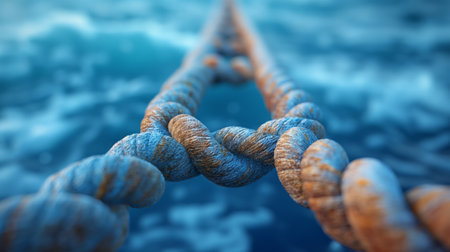 rope on the sea.の素材