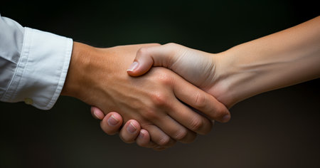business people shaking hands.の素材