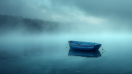boat on the lake.の素材