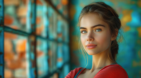 portrait of a girl.の素材