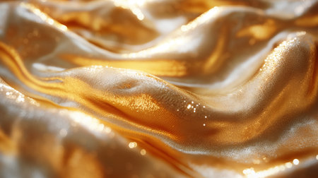 melted liquid gold surface.の素材