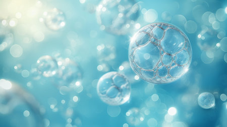 background with bubbles.の素材