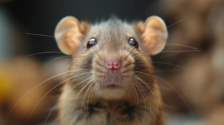 cute decorative chocolate-colored rat.の素材