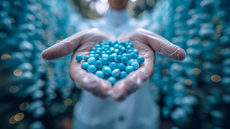 concept of the medical innovation in pills treatment.の素材