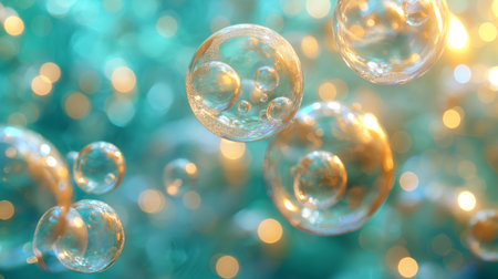 background with bubbles.の素材