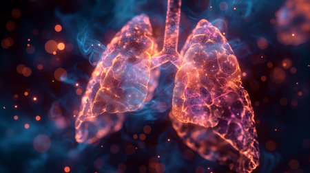 Tuberculosis (TB) medical background.の素材