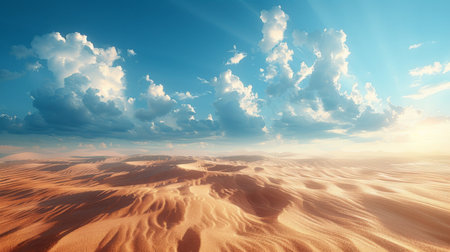 sun over the desert.の素材