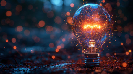 Electric light bulb bright.の素材