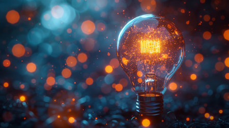 Electric light bulb bright.の素材