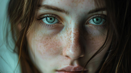 portrait of a woman with beautiful eyes.の素材