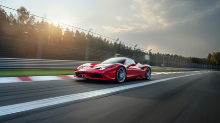 car fast driving on the road.の素材