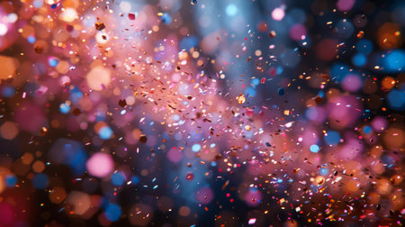 abstract background with confetti.の素材