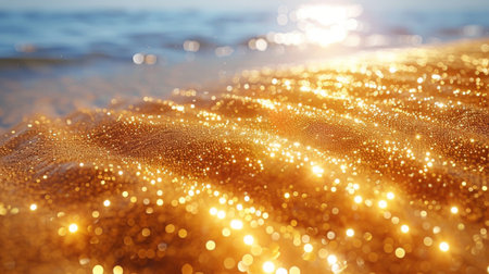 golden sand in the desert.の素材