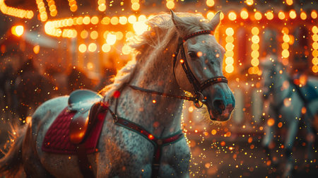 merry go round carousel.の素材