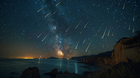 beautiful starry night.の素材