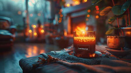 burning candles.の素材