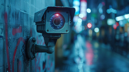 CCTV poster with copy space.の素材