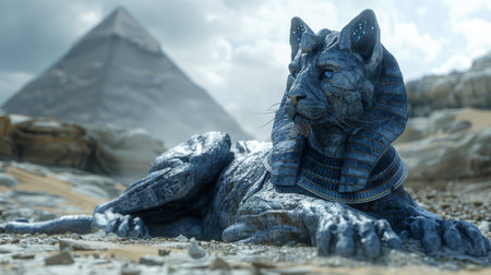 mythical creature sphinx.の素材