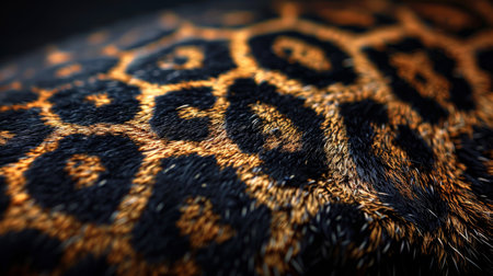 golden pattern leopard print texture.の素材
