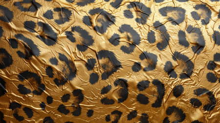golden pattern leopard print texture.の素材