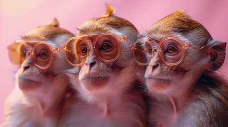 Group of apes.の素材