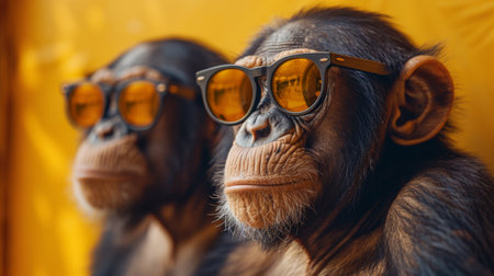 Group of apes.の素材