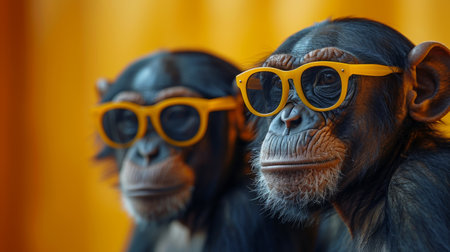 Group of apes.の素材