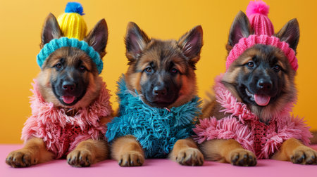 group of dogs.の素材