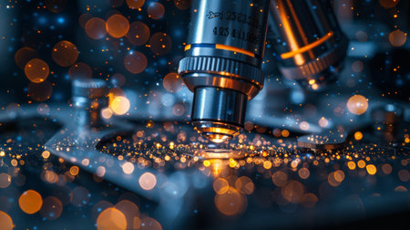 microscope that allows you to explore atoms using starlight.の素材