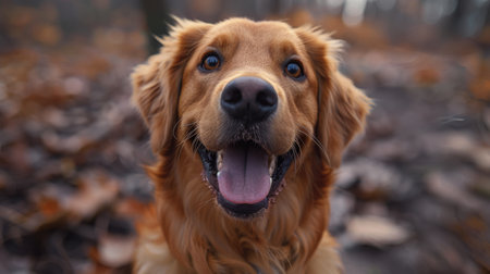Golden Retriever Dog.の素材