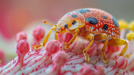 macro of a spider.の素材