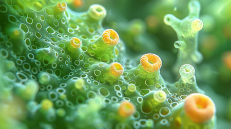 green praying mantis.の素材