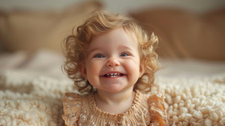 happy smiling child.の素材