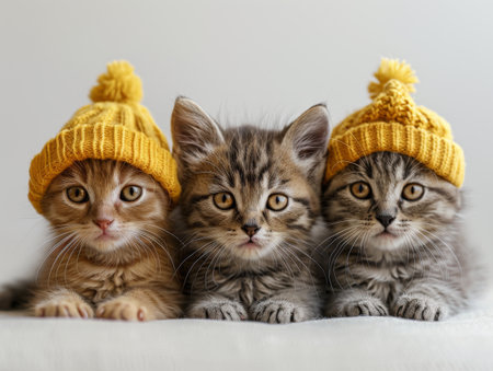 Set of adorable cats.の素材