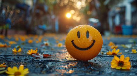 happy smiley face.の素材