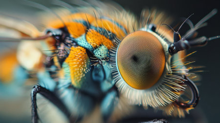 close up of a wasp.の素材