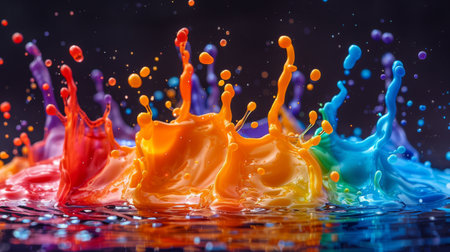 Colorful splash.の素材