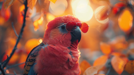 portrait of a woman in bright colors.の素材
