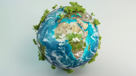 Ecology ang world saving concept.の素材