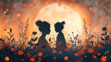 mother's day background.の素材