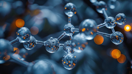 Oxygen molecule.の素材