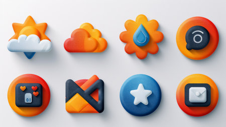 set of network icons.の素材