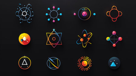 set of network icons.の素材