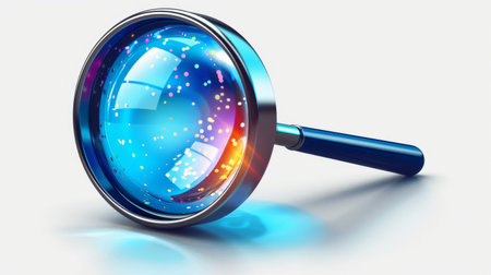 magnifying glass.の素材