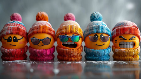 set of smiley icons on a white background.の素材