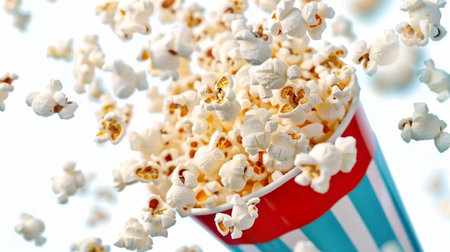 popcorn flying.の素材
