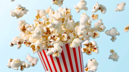 popcorn flying.の素材