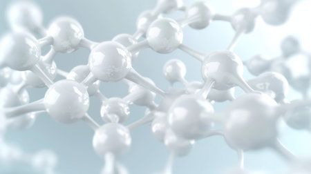 white molecule.の素材